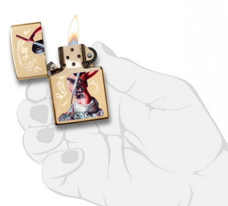 Зажигалка Zippo 29668 Mazzi Dragon Lady With Sword - Img 4