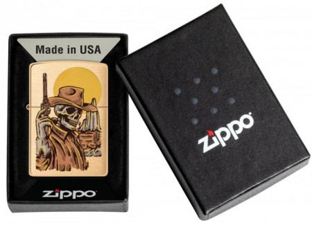 Зажигалка Zippo 48519 Cowboy Skull Design - Img 3