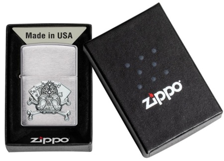 Зажигалка Zippo 49293 Card Skull Emblem - Img 3