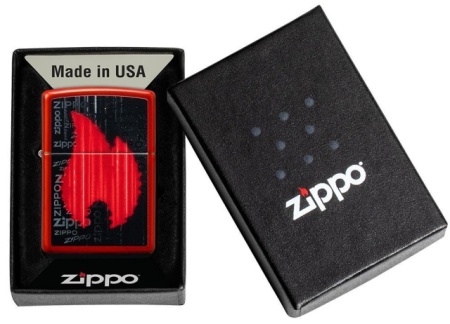 Зажигалка Zippo 49584 Flame Logo Design - Img 4