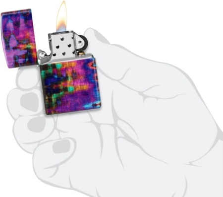 Зажигалка Zippo Purple Brush Stroke 540 Color Design - Img 5