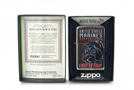 Зажигалка Zippo 207 USMC First To Fight - Img 2