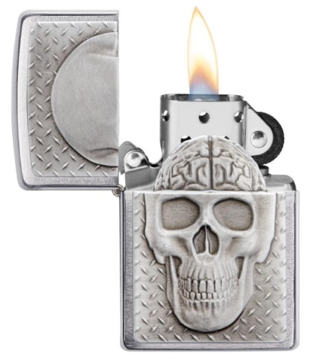 Зажигалка Zippo 29818 Skull with Brain Surprise Emblem - Img 2
