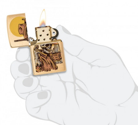 Зажигалка Zippo 48519 Cowboy Skull Design - Img 4