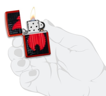 Зажигалка Zippo 49584 Flame Logo Design - Img 5