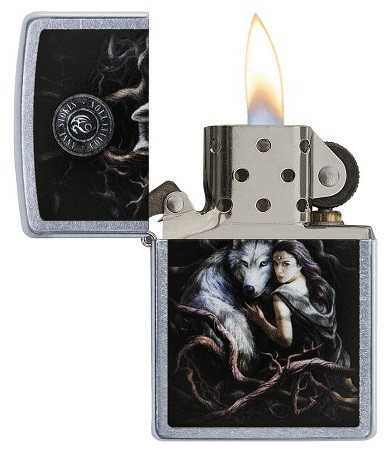 Зажигалка Zippo 79266 Anne Stokes-Wolf With Woman - Img 2