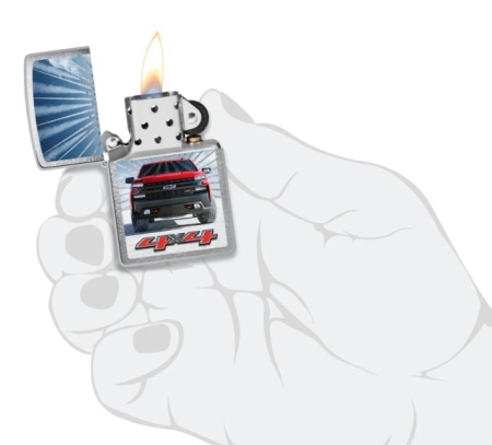 Зажигалка Zippo 80664 Chevrolet Silverado 4x4 - Img 4