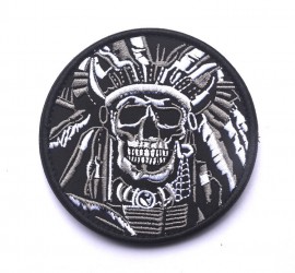 Нашивка (патч)  Skull War Chief Indian Patch - Img 2