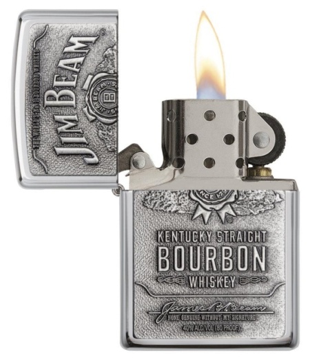 Зажигалка Zippo 250JB 928 Jim Beam Pewter Emblem - Img 2