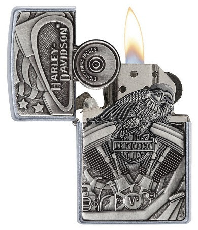 Зажигалка Zippo 29266 Harley Davidson Motor Flag - Img 2