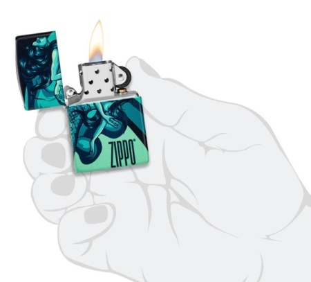 Зажигалка Zippo 48605 Mermaid Design 540 Color design - Img 6