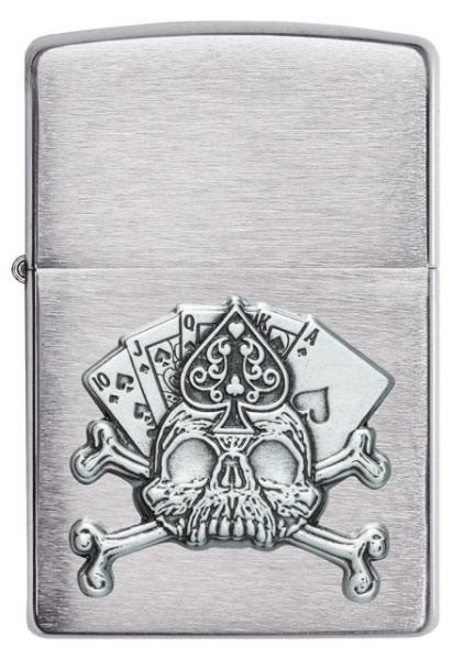 Зажигалка Zippo 49293 Card Skull Emblem - Img 5