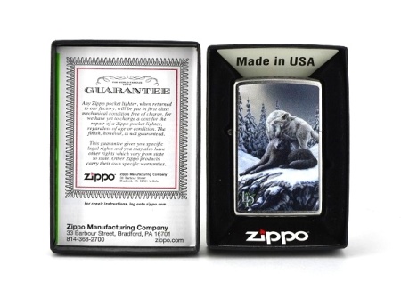 Зажигалка Zippo 80328 Lisa Parker Wolves in the Snow - Img 2