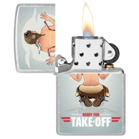 Зажигалка Zippo 81641 Pin-up Girl, Ready for Take - Img 2