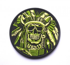 Нашивка (патч)  Skull War Chief Indian Patch - Img 3