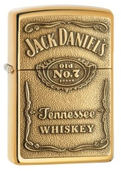 Зажигалка Zippo 254BJD 428 Jack Daniels Brass Emblem
