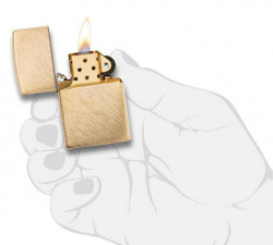 Зажигалка Zippo 29830 Herringbone Sweep Brass - Img 5