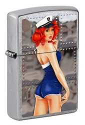 Зажигалка Zippo 80974 Pin Up Red Head