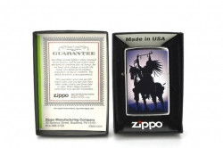 Зажигалка Zippo Silhouette Indian on a horse - Img 2