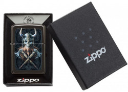 Зажигалка Zippo 49106 Anne Stokes Viking Warrior Skull - Img 3