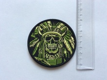 Нашивка (патч)  Skull War Chief Indian Patch - Img 5