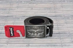 Ремень мужской Levis Original Leather Belts "Two Horse"(Black) - Img 5