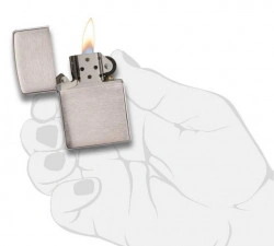 Зажигалка Zippo 200 Brushed Chrome - Img 4