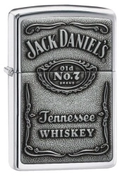 Зажигалка Zippo 250JD 427 Jack Daniels Pewter Emblem