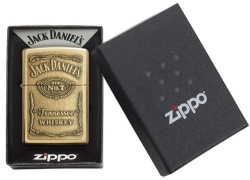 Зажигалка Zippo 254BJD 428 Jack Daniels Brass Emblem - Img 3