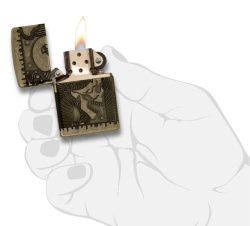 Зажигалка Zippo 29268 Armor Multicut Steampunk Skull - Img 6