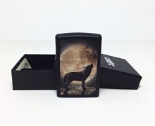 Зажигалка Zippo 3731 Wolf Howling at Moon - Img 3