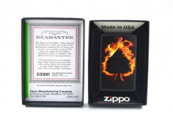 Зажигалка Zippo 0242 Fiery Ace of Spades