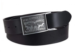 Ремень мужской Levis Original Leather Belts "Two Horse"(Black) - Img 2