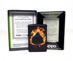 Зажигалка Zippo 0242 Fiery Ace of Spades - Img 3