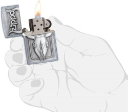 Зажигалка Zippo 20286 Bull Skull Emblem