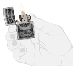 Зажигалка Zippo 250JD 427 Jack Daniels Pewter Emblem - Img 4