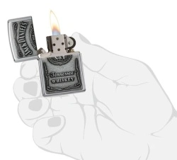 Зажигалка Zippo 250JD 427 Jack Daniels Pewter Emblem - Img 4