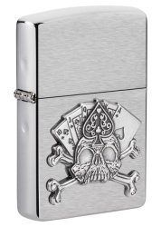Зажигалка Zippo 49293 Card Skull Emblem