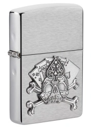 Зажигалка Zippo 49293 Card Skull Emblem