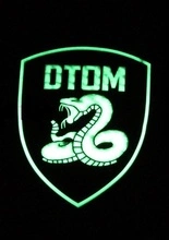 Нашивка (патч светящийся) DTOM PVC Patch