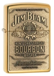 Зажигалка Zippo 254BJB 929 Jim Beam Brass Emblem