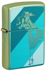 Зажигалка Zippo 48457 Teal Windy Design