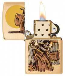 Зажигалка Zippo 48519 Cowboy Skull Design - Img 2