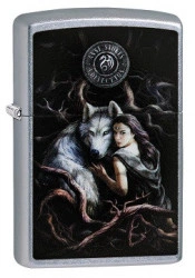 Зажигалка Zippo 79266 Anne Stokes-Wolf With Woman