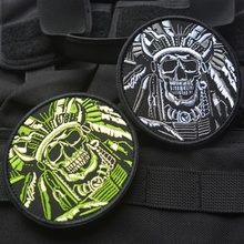 Нашивка (патч)  Skull War Chief Indian Patch
