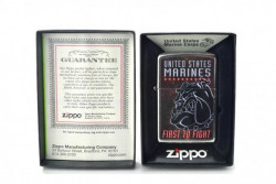 Зажигалка Zippo 207 USMC First To Fight - Img 2