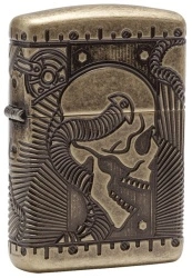 Зажигалка Zippo 29268 Armor Multicut Steampunk Skull