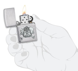 Зажигалка Zippo 49293 Card Skull Emblem - Img 4