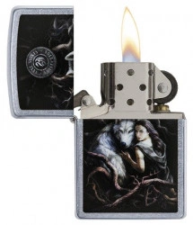 Зажигалка Zippo 79266 Anne Stokes-Wolf With Woman - Img 2
