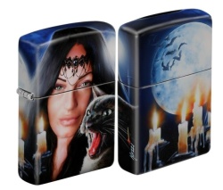 Зажигалка Zippo 81263 Woman with Black Cat by Mazzi 540 Color Design - Img 3
